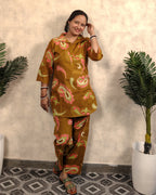 Mustard Paisley Print Co-ord Set