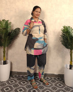 Abstract Art Print Cotton Co-ord Set